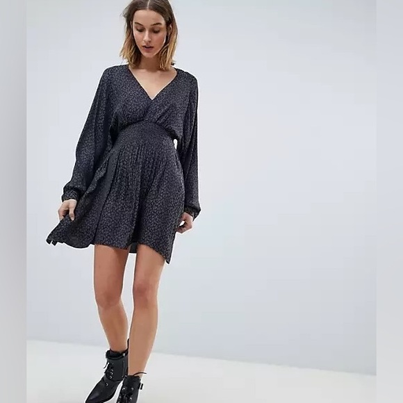 All Saints Dresses & Skirts - All Saints Black Patterned Dress